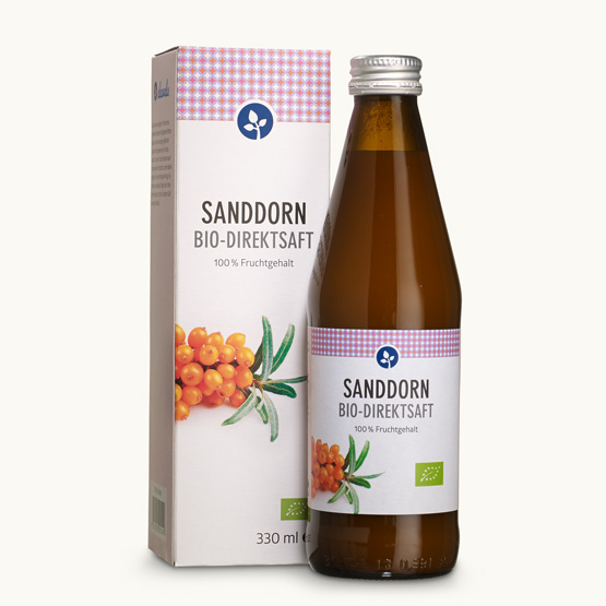 Bio Sanddorn Saft Bio Saft aus den Früchten des Sanddorns