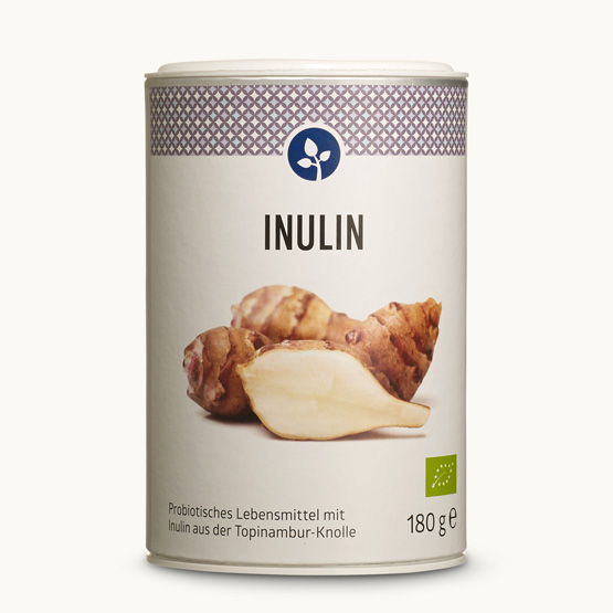 Bio Inulin Bio Inulin, probiotischer Ballaststoff in der wiederverschließbaren Membrandose.
