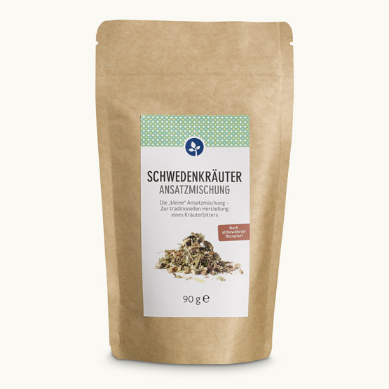 Schwedenkräuter Ansatzmischung Altbewährte Schwedenkräuter Ansatzmischung im Aromadichten Standbeutel.